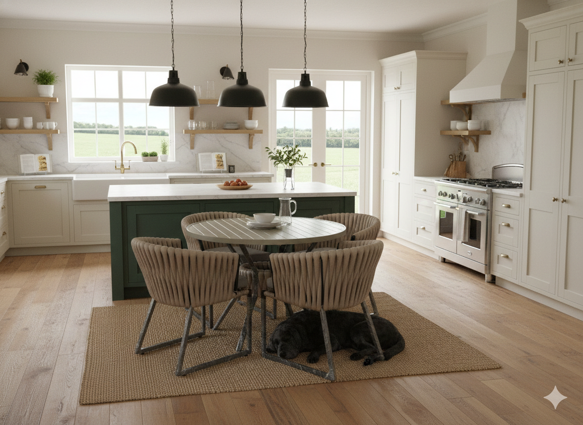 Conjunto de Mesa Itapema Tricô 4 Lugares - 100" - Imagem 3