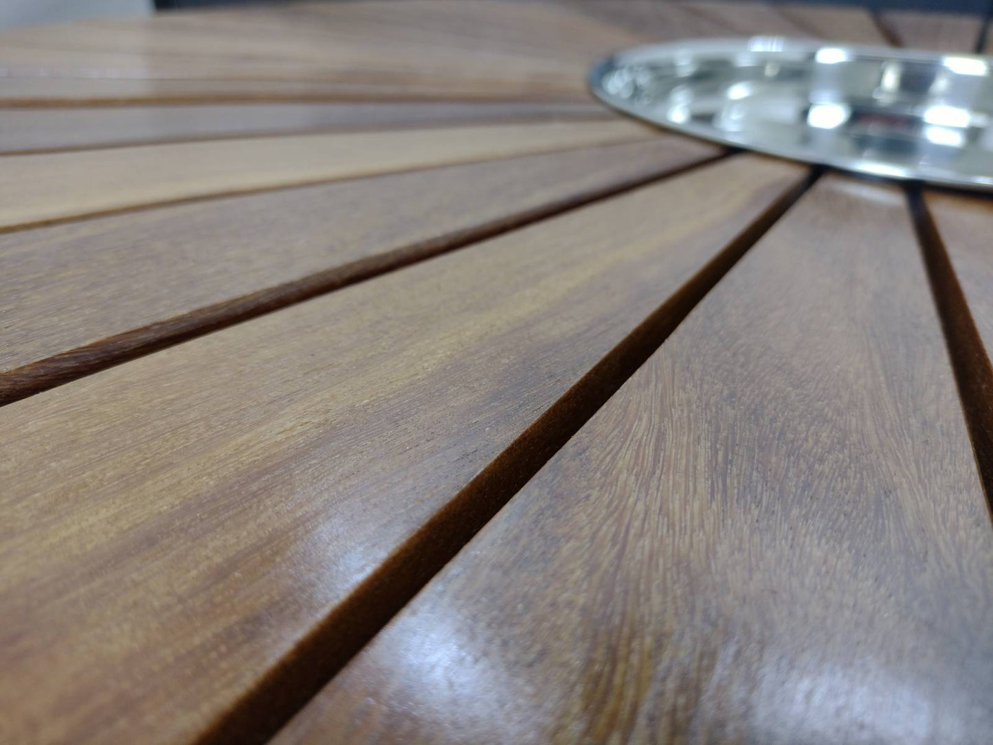 Mesa de centro redonda em corda náutica 90cm - Imagem 2