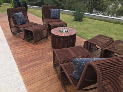 Conjunto poltrona Rennes + puff extensível - Imagem 3