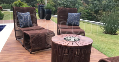 Conjunto poltrona Rennes + puff extensível - Imagem 4