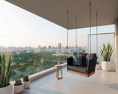 Balanço suspenso Poltrona - Corda náutica