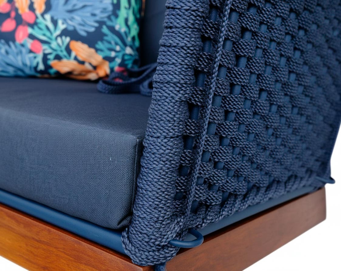 Balanço suspenso Poltrona - Corda náutica - Imagem 2