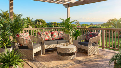 Conjunto Vazado tricô náutico - Alumínio - Jardim e Varanda