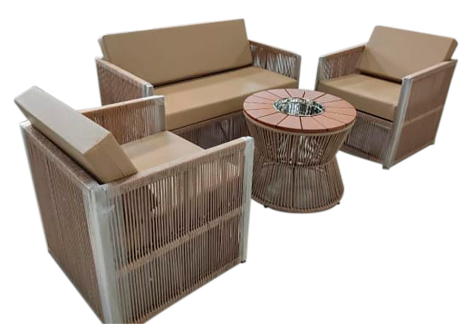 Conjunto de sofá Brasil - 5 Lugares - Corda náutica