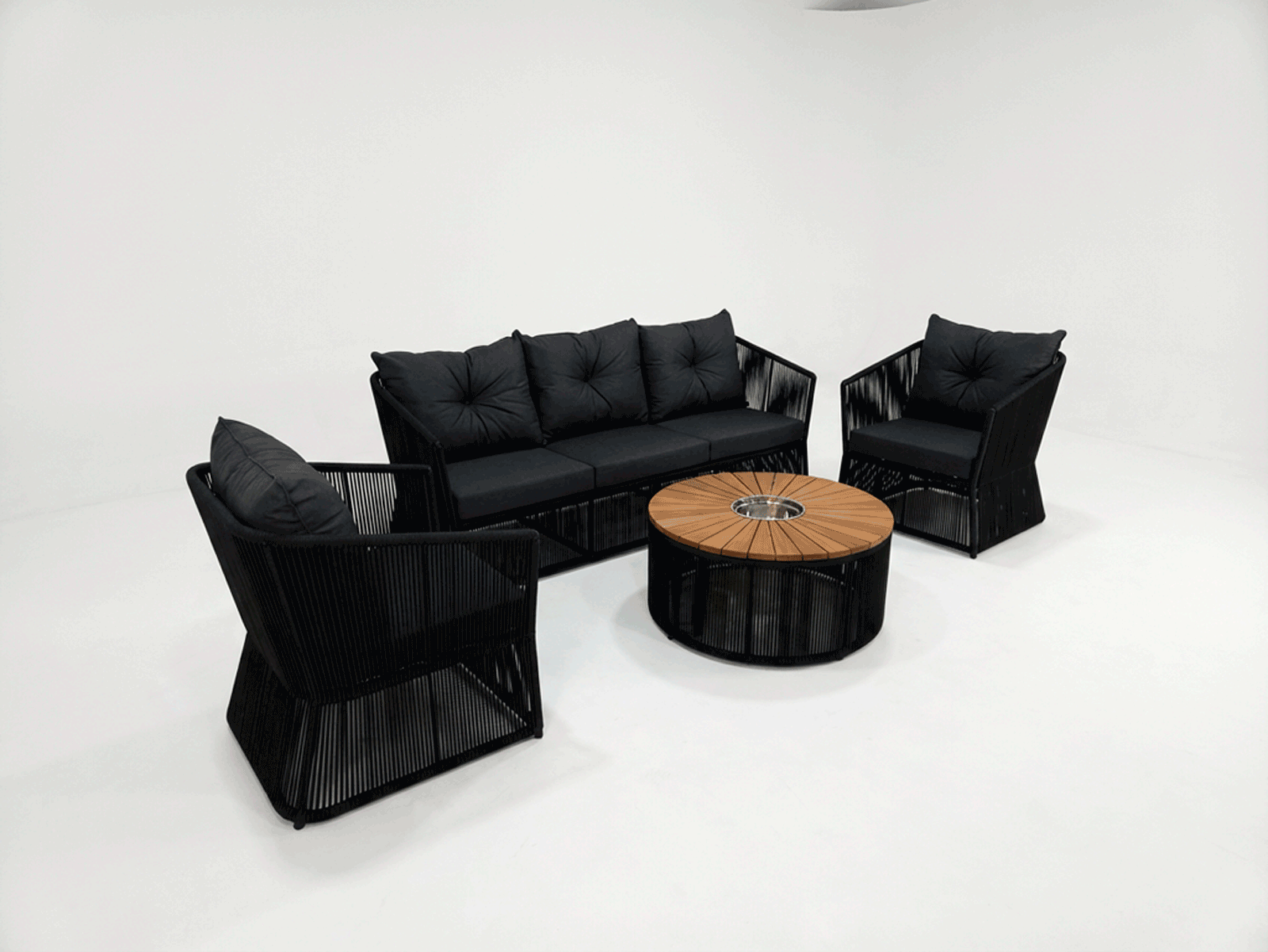 Conjunto de Sofá Itália com Champanheira - Imagem 1