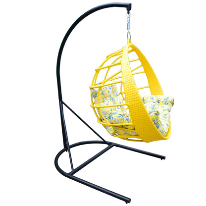 Balanço redondo em fibra com suporte desmontável - Imagem 5