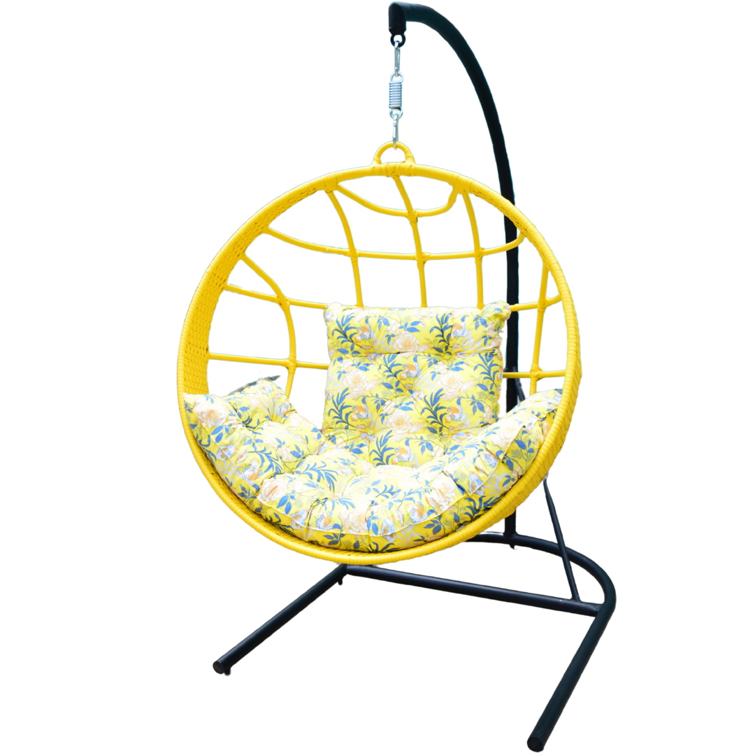 Balanço redondo em fibra com suporte desmontável - Imagem 4