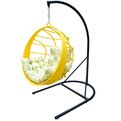 Balanço redondo em fibra com suporte desmontável - Imagem 3