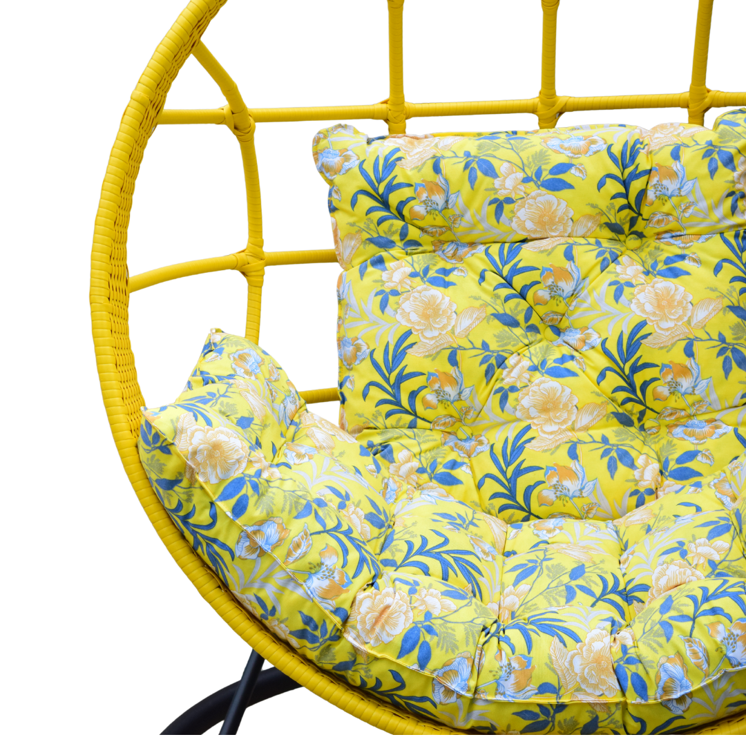 Balanço redondo em fibra com suporte desmontável - Imagem 6