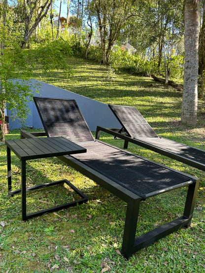 Conjunto de espreguiçadeira Noronha com mesa lateral - Imagem 8
