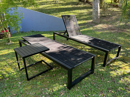 Conjunto de espreguiçadeira Noronha com mesa lateral - Imagem 11