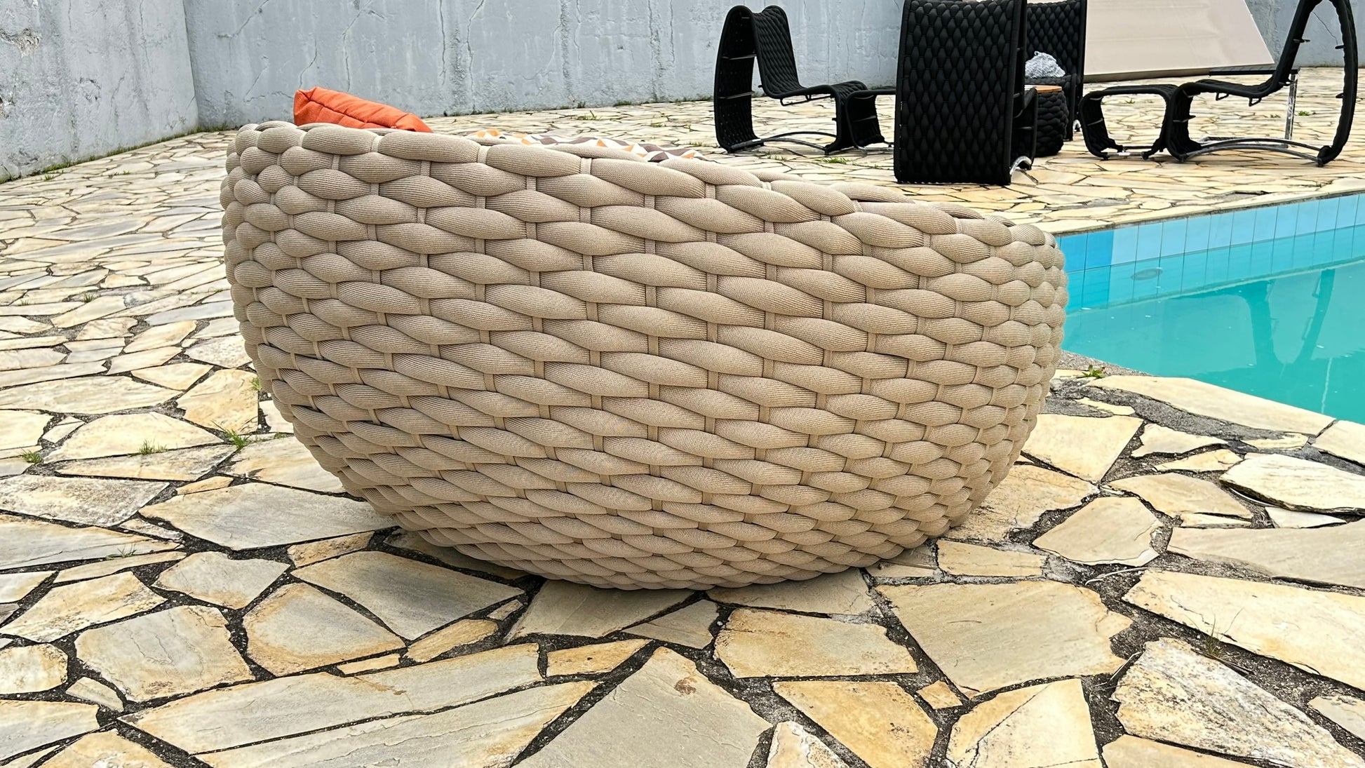 Chaise Minas em tricô náutico - Imagem 6