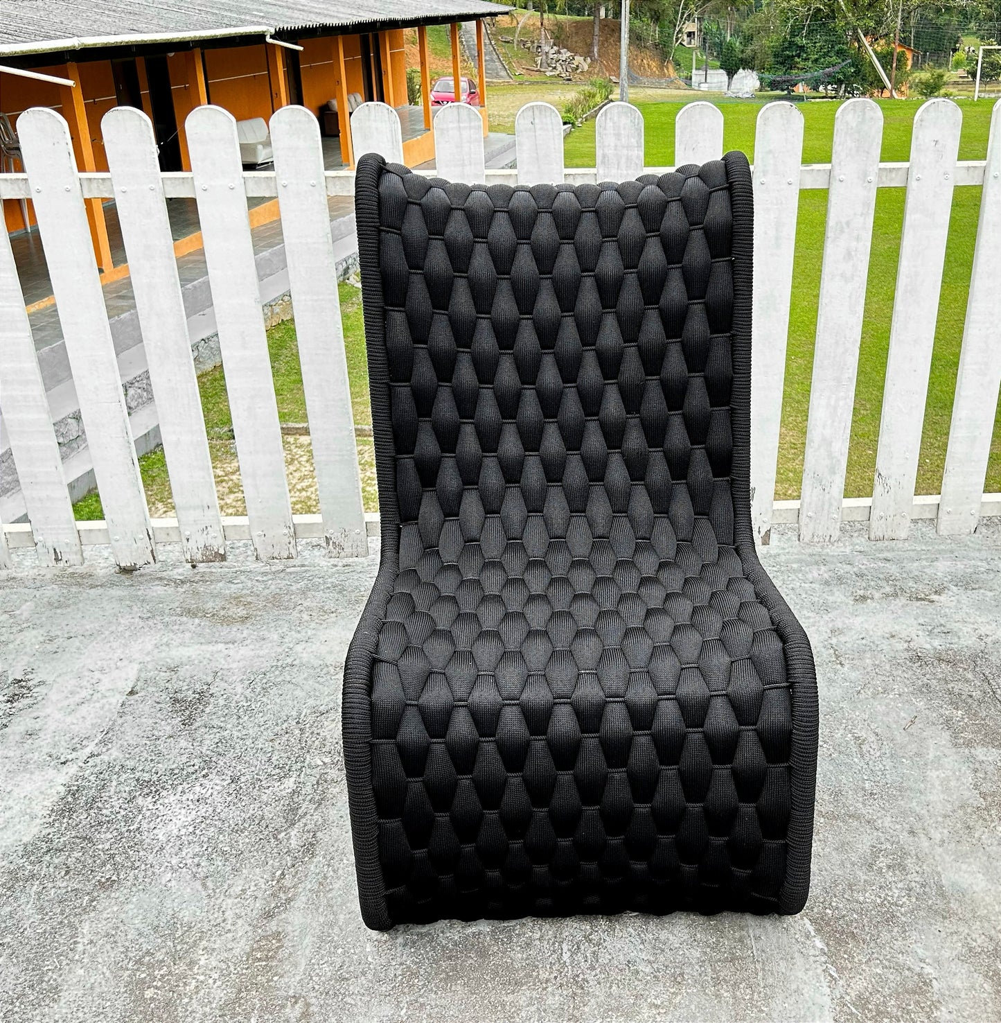 Poltrona Rennes em tricô náutico - Imagem 5