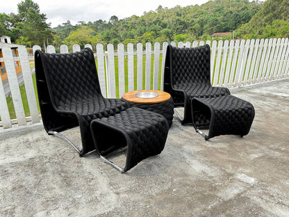 Kit de poltronas Rennes em tricô náutico - Imagem 5