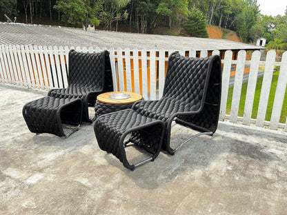 Kit de poltronas Rennes em tricô náutico - Imagem 6